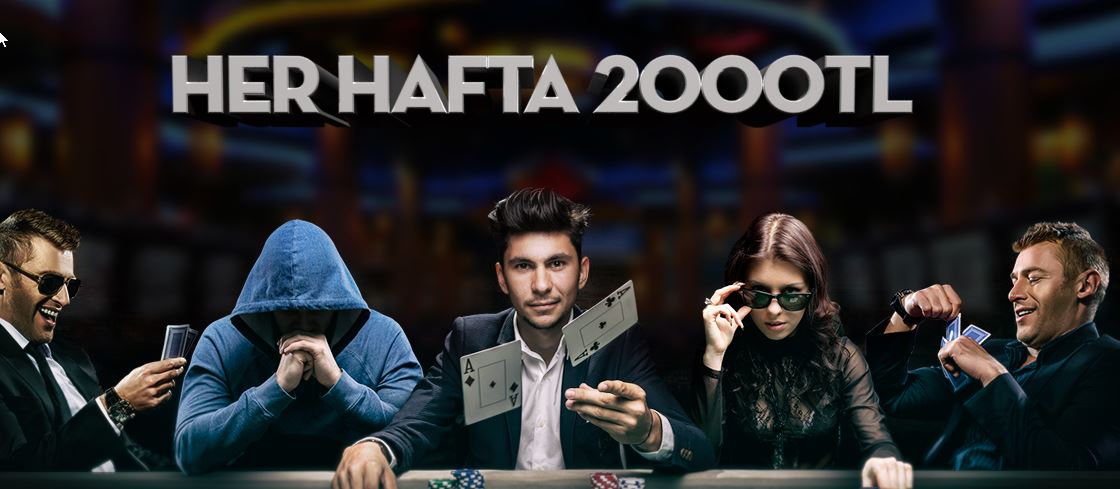 Her Hafta 2000 TL Nakit Ödül Poker Turnuvalarında